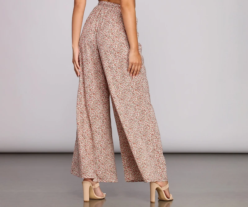 So Fresh Floral Tie Pants