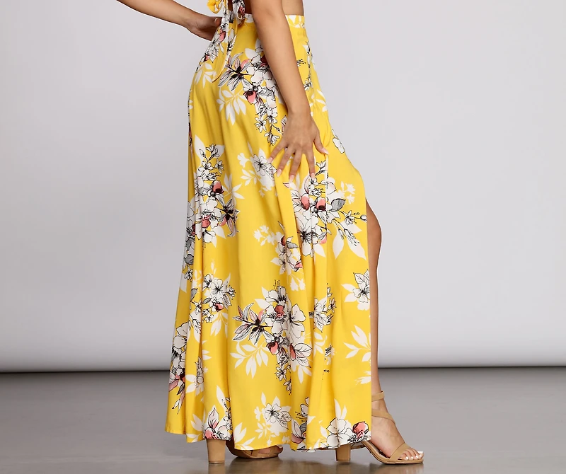 Island Time Floral Skirt