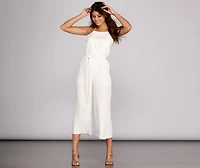 Effortlessly Cool Cropped Jumpsuit