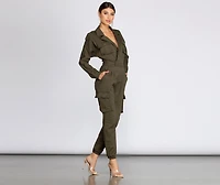 Trendy Utility Cargo Jumpsuit