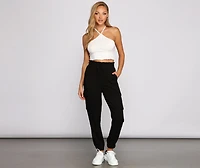Trendy Moment Cargo Joggers