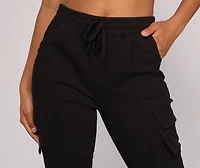 Keeping Knit Lowkey Cargo Joggers