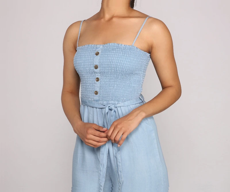 Casual Cutie Cropped Jumpsuit