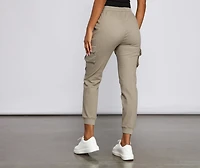 Keeping Knit Lowkey Cargo Joggers