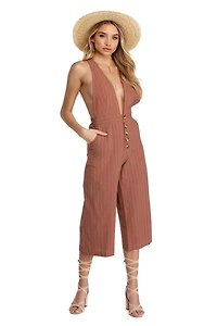 Trendsetter Stripes Culotte Jumpsuit