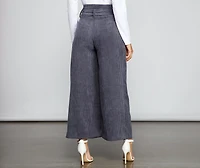 High Waist Flared Corduroy Pants