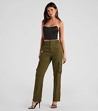 Casual Slay Wide-Leg Cargo Pants