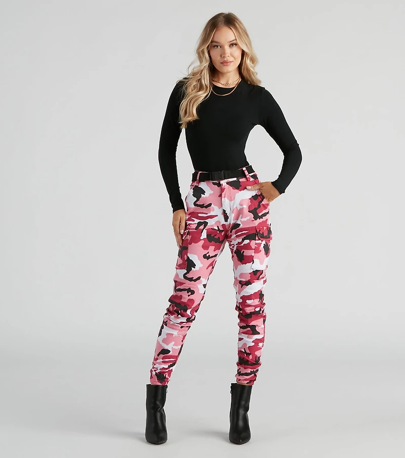 Blend Mid-Rise Camo Joggers