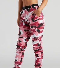 Blend Mid-Rise Camo Joggers