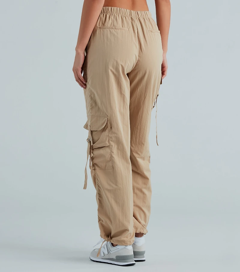 Effortless Edge Wide-Leg Cargo Pants