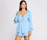 Ruffle It Up Flowy Romper