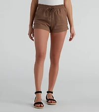 Effortless Summer Days Cuffed Shorts