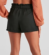 Press Pause Paper Bag Woven Shorts