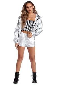 Level Up Metallic Shorts