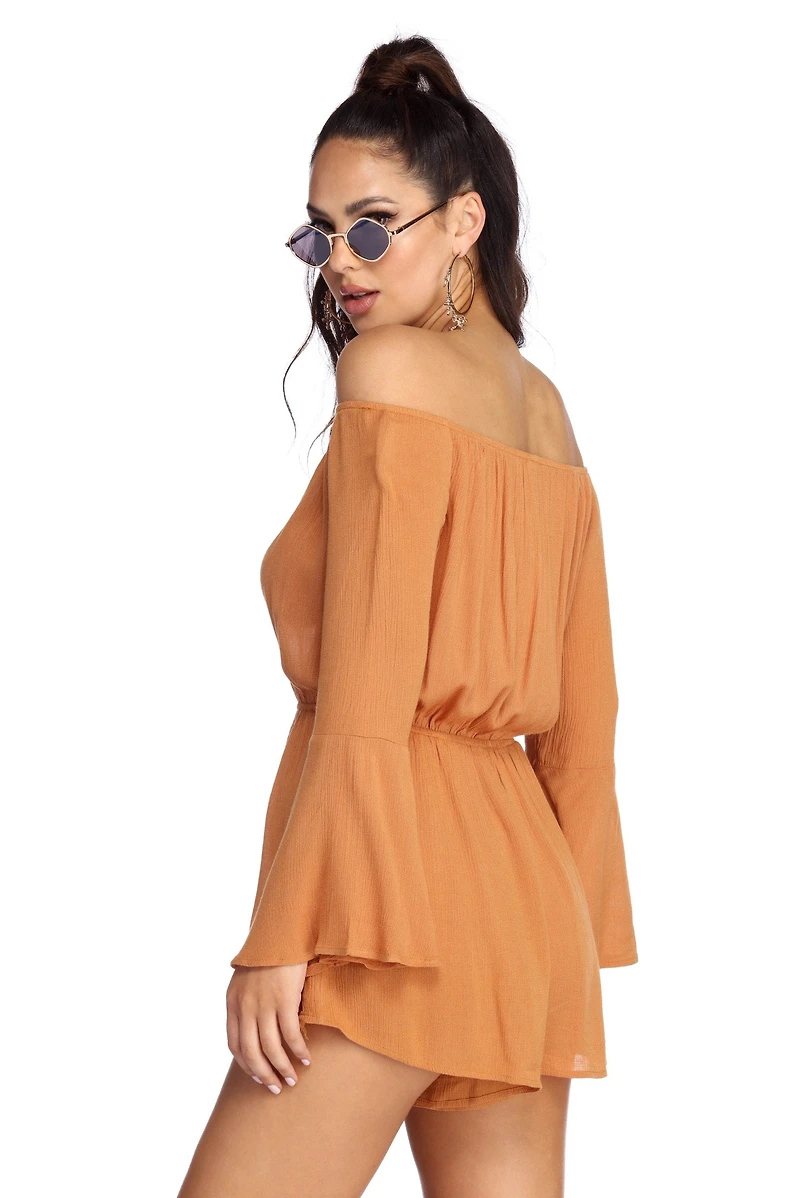 Beauty Bell Sleeve Romper