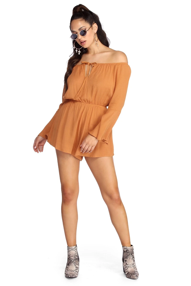 Beauty Bell Sleeve Romper