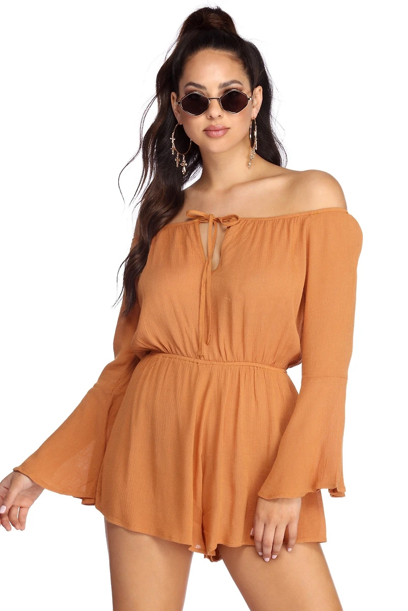 Beauty Bell Sleeve Romper