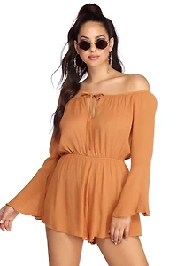 Beauty Bell Sleeve Romper