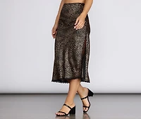 Heavy On The Leopard Midi Skirt