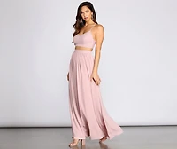 Classic Cutie Chiffon Maxi Skirt