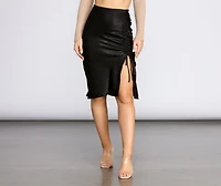 Sleek Vibes Ruched Skirt