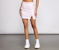 Keep Check Plaid Mini Skirt