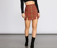 Playful Plaid Mini Skirt
