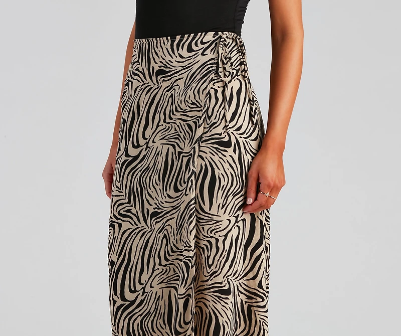 Wild And Chic Zebra Maxi Skirt