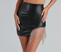 Feeling Fine Rhinestone Mini Skirt