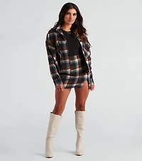 Hometown Girl Plaid Mini Skirt