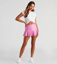 Essence Of Cool Faux Leather Skirt