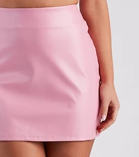 So Fabulous Faux Leather Skirt