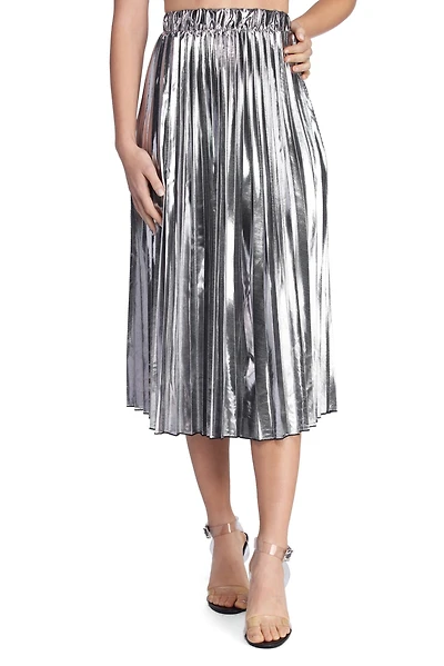 Metallic Babe Midi Skirt