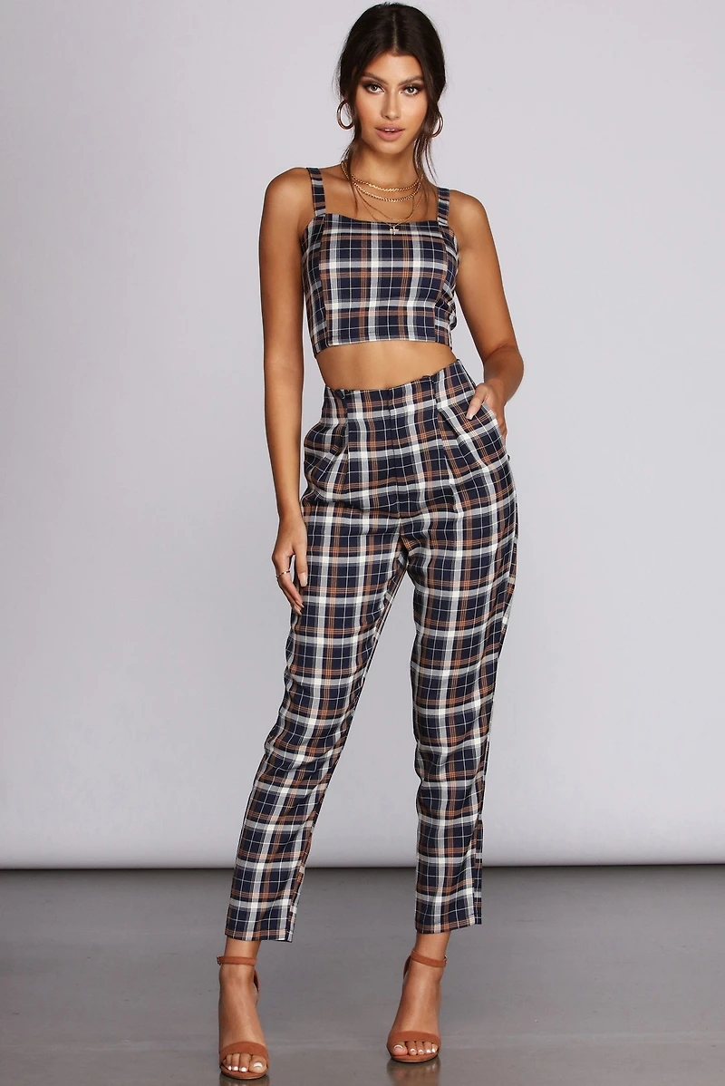 Plaid It Up Pants