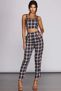 Plaid It Up Pants