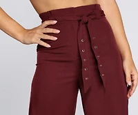 High Waist Paperbag Pants