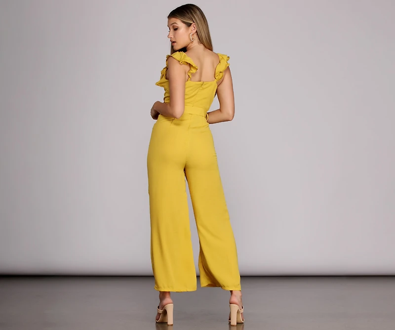 Ruffled And Radiate Jumpsuit