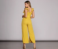 Ruffled And Radiate Jumpsuit