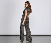 Stylishly Spotted Wide Leg Jumpsuit