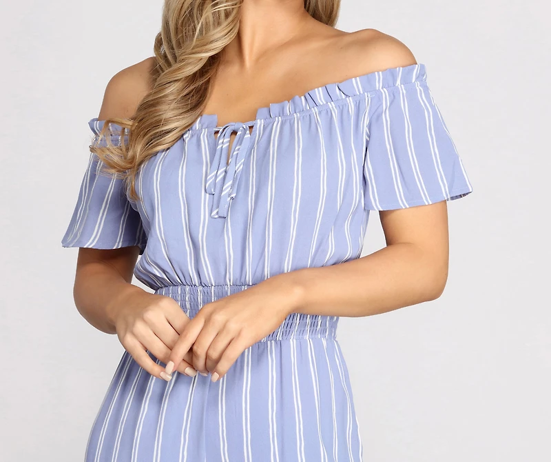 Nautical Babe Striped Jumpsuit