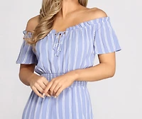 Nautical Babe Striped Jumpsuit