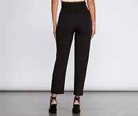 Make It High Waist Tapered Pants