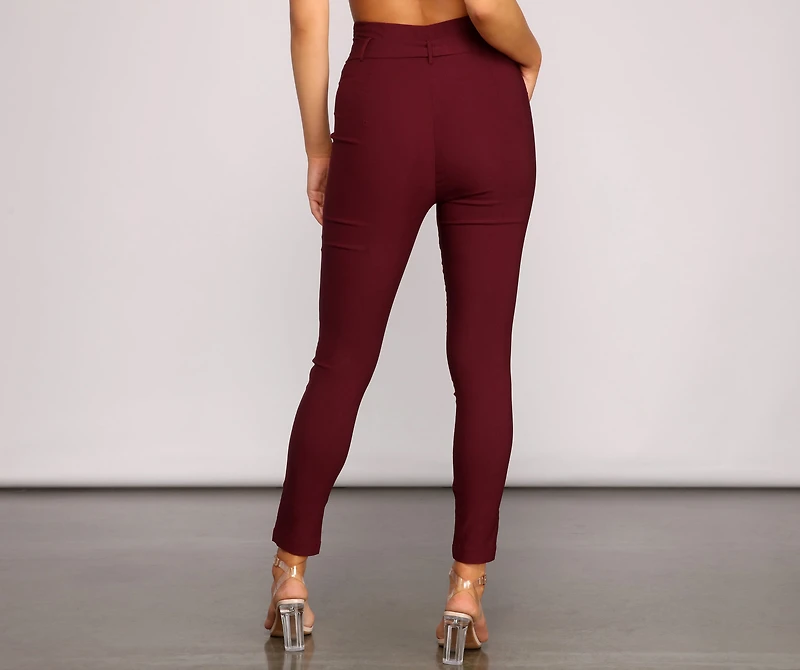 Elevated And Chic Paper Bag Pants