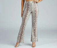 Bring The Flair Snake Print Pants