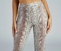 Bring The Flair Snake Print Pants
