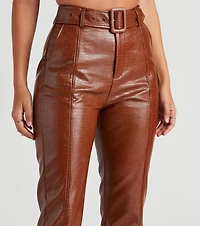 Sleek And Stylish Moves Belted Pants