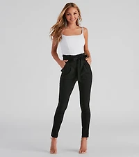Power Moves Paper Bag Skinny Pants