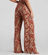 Palisades Paisley High Rise Pants