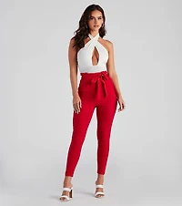 Rise To The Occasion Paper Bag Pants
