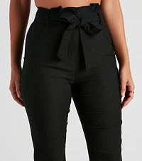 Not A Flare Woven Paper Bag Pants